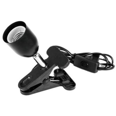 Eurolite 9460120N Lampsockel-adapter E27 230 V 60 W med klämma, med eurokontakt, med vippströmbrytare