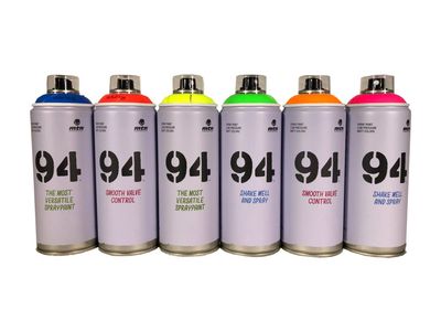 UV-spraymaling 6 x 400 ml.