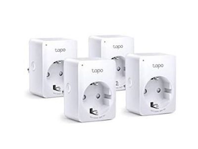 Tapo P100 V2 - Smartplugg - trådløs - 802.11b/g/n, Bluetooth 4.2 - 2.4 Ghz (en pakke 4)