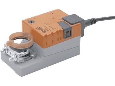 BELIMO spjällmotor LMC230A-F, AC 230 V, on/off eller 3-punktsstyrning, 5 Nm, gångtid 35 sek, förberedd för 8x8 mm bussning.