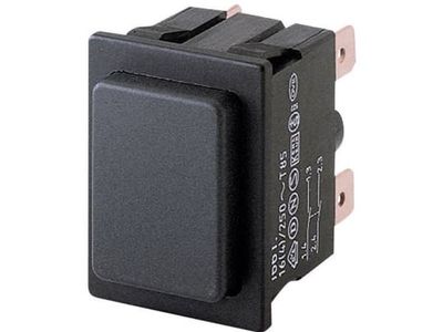 Marquardt 1661.0101 Tryckknapp 250 V/AC 16 A 2 x Av/(På) Beröring (L x B) 25 mm x 33 mm IP40 1 st