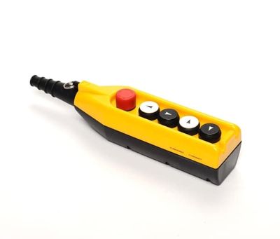 Kontrollanheng, 5 knapper inkludert 30 mm nødstoppknapp, enkelthastighet, T0-PV5E30B22