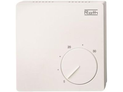 Roth Basicline er et trådført 24 volt system til rumregulering af gulvvarmeanlæg.