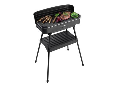 FRITEL Starter BBQ 2246 - Utegrill - elektrisk - 1250 kvadratcentimeter - svart