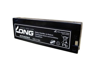 Lång WP1223A WP1223A Blybatteri 12 V Blyfilt (B x H x D) 182 x 61 x 23 mm Terminal Låg självurladdning, underhållsfri
