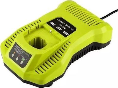 Ekstra digital batterilader for verktøy RYOBI P117, 18V, 3A, Li-ion