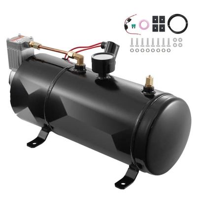 12V luftkompressor med 0,8 Gal/3L tank och inbyggt lufthornskompressorsystem.