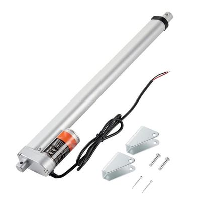 Lineær aktuator 12V, 16" høj belastning - 330 lbs/1500N, hastighed: 0,19"/s, IP54 beskyttelse mod støv og vand.