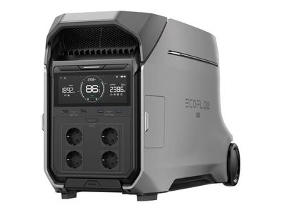 EcoFlow Delta Pro 3 - Bærbar strømstasjon - AC 200-240 V - 4000 watt - litium-jernfosfat - Bluetooth, Wi-Fi, CAN - utgangskontakter: 8 - Europa