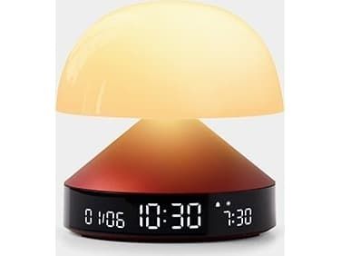 Lampa stołowa Lexon Lexon Mina Sunrise Alarm Clock with Lamp Aluminum/Aluminum LR153MAP
