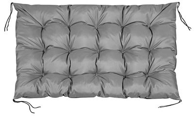 Trädgårdskudde 120x80 cm för pallbänk vattentät grå