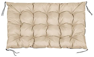 Trädgårdskudde 120x80 cm för pallbänk vattentät beige