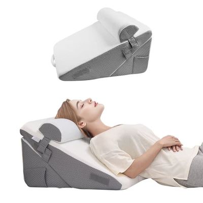 Ortopedisk Sängkilsdyna 3-pack, Justerbar Stöd för Rygg, Ben, Nacke, Sömn, GERD