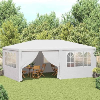 Professionellt partytält med väggar 4x6 m | Material: UV- och vattenbeständig | Färg: Vit | Storlek: 4x6 m