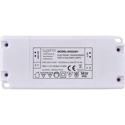 Sygonix SY-6313016 Halogen transformatorer 11.5 V/AC 10 - 60 W