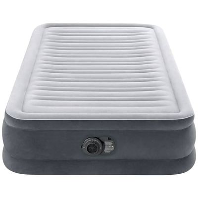 Intex 67766ND TWIN COMFORT-PLUSH AIRBED Uppblåsbar säng (L x B x H) 191 x 99 x 33 cm Grå