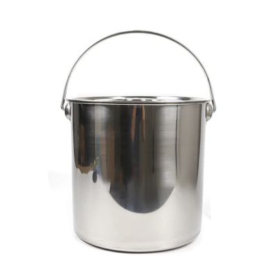 Mælkespand - Beholder - Rustfrit Stål - 20 L - Med Låg - Kraftig - Tåler Kogende Vand