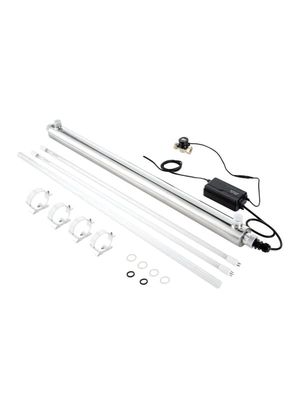 UV-vattenrenare - Vattenfilter för hela huset - 55 W - 45 L/min - 220 V - Hölje i rostfritt stål - Kvartshylsa