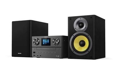 Philips | TAM8905/10 - Mikrosystem - DAB+/Bluetooth/CD/Spotify Connect - 2 x 50 Watt (Totalt) - Sort