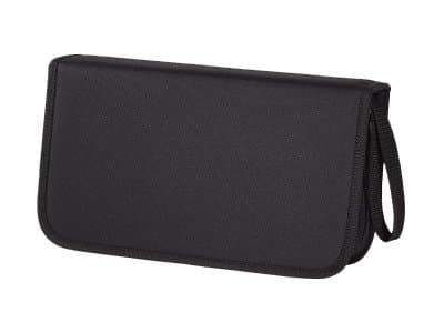 Hama CD/DVD Nylon Wallet 104 - Lomme for CD/DVD-plater - 104 plater - 600D nylon - svart, blå