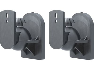 Goobay 49393 - Väggfäste för högtalare 2 st max. 3,5 kg svart, Svart