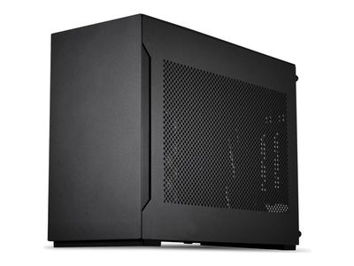 Lian Li A4-H20 X4 - Liten boks - mini-ITX - ingen strømforsyning - anodisert svart, matt svart - USB/lyd