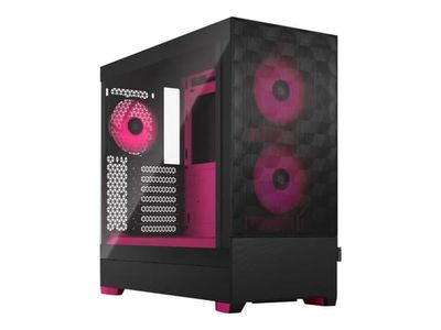 Fractal Design Pop Air RGB - Tower - ATX - sidepanel med vindu (herdet glass) - ingen strømforsyning (ATX) - magenta, tonet, blank - USB/lyd - for Fr