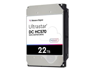 WD Ultrastar DC HC570 - Harddisk - 22 TB - intern - 3,5" - SATA 6 Gb/s - 7200 rpm - buffer: 512 MB