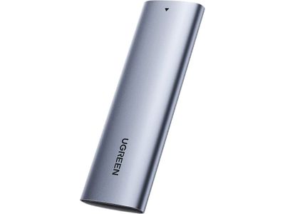 Ugreen 10903, SSD-kabinett, M.2, Serial ATA III, 5 Gbit/s, USB-tilkobling, Sort, Grå