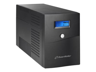 PowerWalker VI 3000 SCL FR - UPS - AC 230 V - 1800 Watt - 3000 VA - 9 Ah - USB, RS-232 - utgångskontakter: 4
