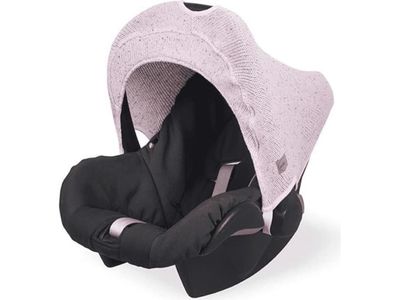 Jollein Jollein - Woven cover for the baby carrier seat 0 - 9 months Confetti Knit VINTAGE PINK