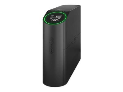 APC Back-UPS Pro - UPS - torn, RGB-belysning - AC 230 V - 1320 Watt - 2200 VA - 1-fas - utgångskontakter: 6 - svart, midnatt