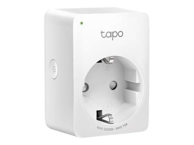 TP-LINK Tapo P100, Mini Akilli Wi-Fi Soket, Trådlös, Bluetooth / Wi-Fi, 802.11b,802.11g,Wi-Fi 4 (802.11n), inomhus, Vit, Energiljus, Status
