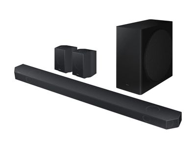 Samsung HW-Q930D - Q-Series - høyttalersystem - for hjemmeteater - 9.1.4-kanal - trådløs - Wi-Fi, Bluetooth - Appstyrt - titansvart