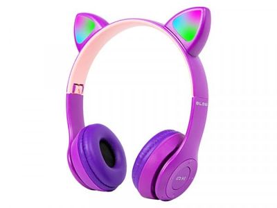 Blow Ausinės belaidės bluetooth 5.0 led vaikams violetinė uszy