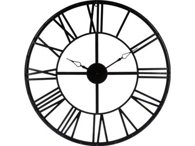 Atmosphera Svart vintage väggklocka