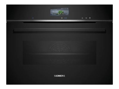 Siemens iQ700 CS736G1B1 - Ovn - med dampfunksjon - innebygd - Wi-Fi - fordypning - bredde: 56 cm - dybde: 55 cm - høyde: 45 cm - med selvrens - Klass