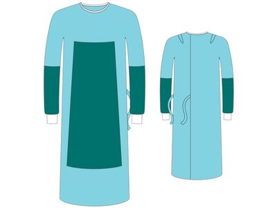 Operasjonskåpe, Barrier Classic, XXL-L, 148 cm, grønn, SMS, HP, med knyting, inkl. to bind, steril, engangs