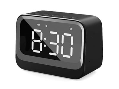 Klocka Alarm Bluetooth-högtalare Svart