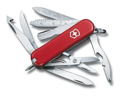 Victorinox MiniChamp, Fällkniv av slipjoint-modell, Kniv med flera verktyg, 15 mm