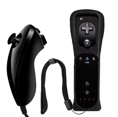 Wii Mote Motion Plus + Nunchuk Nintendo Wii / Wii U Sort