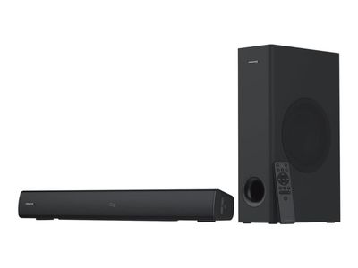 Creative Stage V2 - Lydplankesystem - for TV / skjerm - 2,1 kanaler - trådløs - Bluetooth - 80 watt (Total) - svart