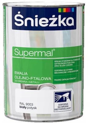ŚNIEŻKA Supermal hvid glans 9003 0,8l