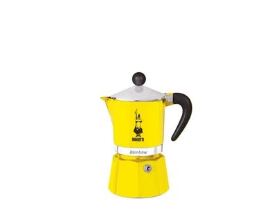 Bialetti Rainbow, 0,06 l, Aluminium, Termoplast, Gult, 140 mm, 6,2 cm