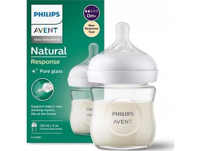 Philips AVENT Natural Response SCY930/01 Tåteflaske i glass, Gjennomsiktig