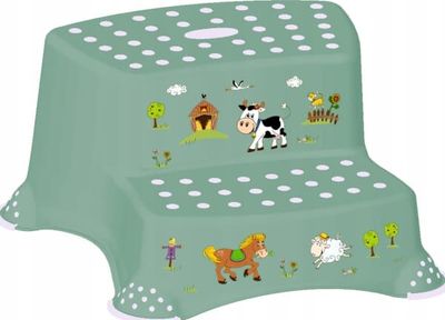 keeeper kids step krakk "igor Funny Farm, to nivåer, grønn nordisk grønn, med trykk, lastekapasitet: 120 kg, med - 1 stk (1003131506300)