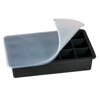 Iskubs boks Isterningbakker Isterningform i silikon med 15 rom på 3 x 3 x 3 cm hver for store isbiter BPA-fri fleksibel