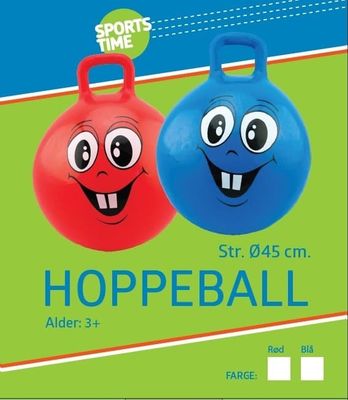 Hoppebold rød eller blå