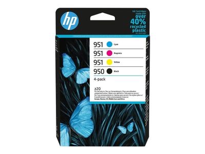 HP 950/951 - 4-pack - svart, gul, cyan, magenta - original - blekkpatron - for Officejet Pro 251dw, 276dw, 8100, 8600, 8610, 8620, 8630