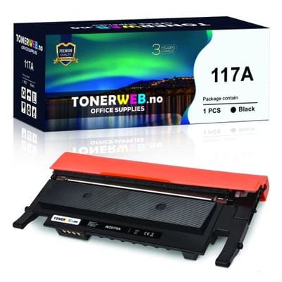 Tonerkassett, erstatter HP Sort 117A (1000 sider) (1 stk.)